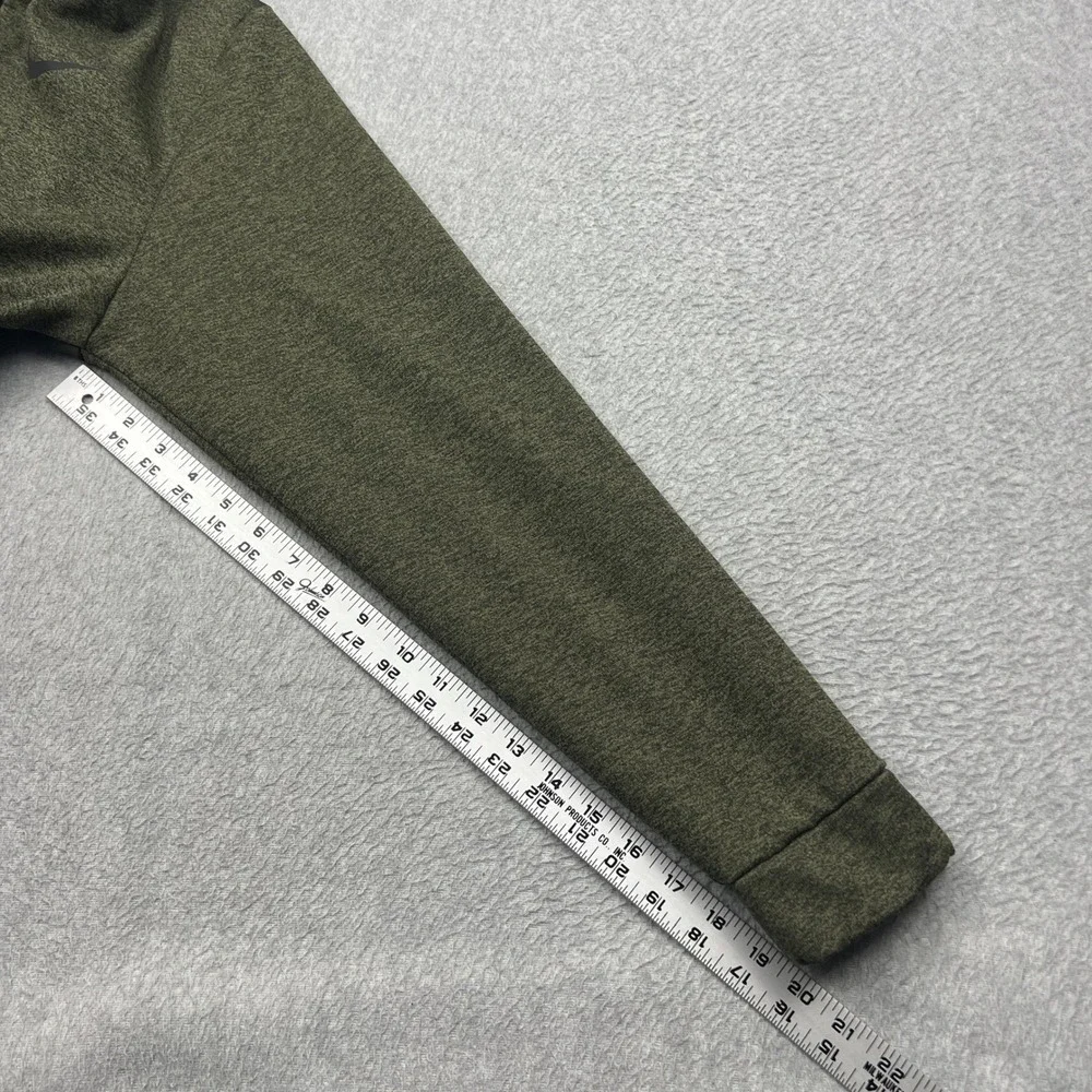 Nike Therma Dri-FIT 1/4-Zip Pullover Men's Large Green Heathered Training Jacket